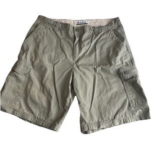 Columbia Mens Cargo Shorts Outdoor Hiking Size 36 Gray Cotton
